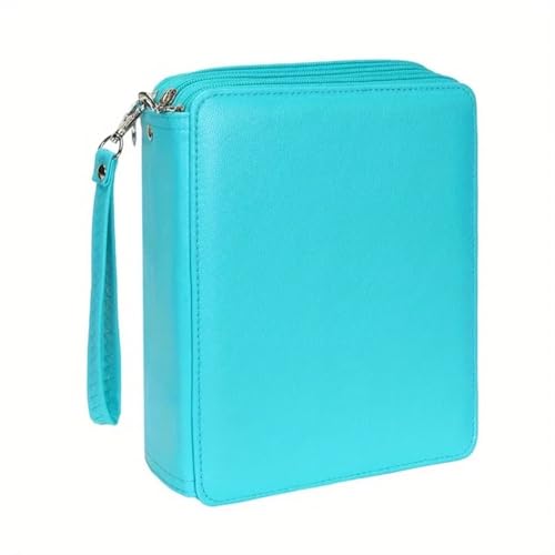 LYVQZPWLR Bleistiftbox mit großer Kapazität, Federmäppchen-Organizer mit 124 Fächern und 3 Fächern, Mehrfarbig(Blu) von LYVQZPWLR