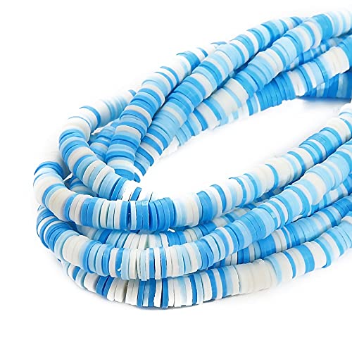LYVQZPWLRArmbänder aus Ton hergestellt, 4/6mm 350 Teile/los Flache Runde Polymer Harz Ton Perlen Chip Disk Lose Spacer Handgemachte Perlen for DIY schmuck Machen Armbänder(Mix7,6mm) von LYVQZPWLR