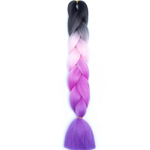 LYVQZPWLRFarbe gestalten, 24 Zoll Zöpfe Extensions Synthetische Flechten Haarfarbe Haare for Kinder Zopf(D2) von LYVQZPWLR