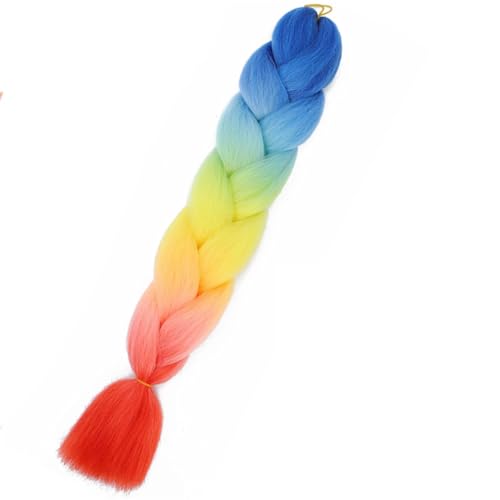 LYVQZPWLRFarbe gestalten, 24" synthetische Zöpfe Haar Flechten Haar Zopf Haarverlängerung for Frauen DIY Haar(E9) von LYVQZPWLR