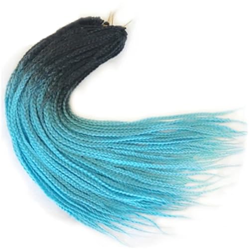 LYVQZPWLRFarbe gestalten, Damen Häkelzöpfe Synthetische 24-Zoll-Boxzöpfe 22 Wurzeln/Stück Flechten Haarverlängerungen Wärmefaserzöpfe(#17,24inches#4PcsLot) von LYVQZPWLR