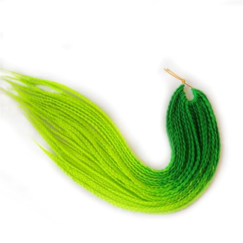 LYVQZPWLRFarbe gestalten, Damen Häkelzöpfe Synthetische 24-Zoll-Boxzöpfe 22 Wurzeln/Stück Flechten Haarverlängerungen Wärmefaserzöpfe(#18,24inches#5pcslot) von LYVQZPWLR