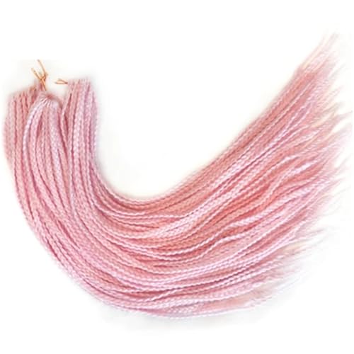 LYVQZPWLRFarbe gestalten, Damen Häkelzöpfe Synthetische 24-Zoll-Boxzöpfe 22 Wurzeln/Stück Flechten Haarverlängerungen Wärmefaserzöpfe(39M,24inches#3PcsLot) von LYVQZPWLR