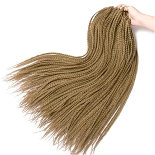 LYVQZPWLRFarbe gestalten, Damen Häkelzöpfe Synthetische 24-Zoll-Boxzöpfe 22 Wurzeln/Stück Flechten Haarverlängerungen Wärmefaserzöpfe(T1B430,24inches#6pcslot) von LYVQZPWLR