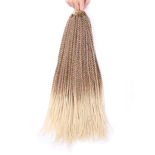 LYVQZPWLRFarbe gestalten, Frauen Twisted Hair Crochet Braids 30 Stränge Schwarz Braun Lila Crochet Braids for Frauen Synthetisches Flechten(27 613,18inches#1PcsLot) von LYVQZPWLR