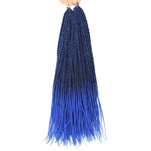 LYVQZPWLRFarbe gestalten, Frauen Twisted Hair Crochet Braids 30 Stränge Schwarz Braun Lila Crochet Braids for Frauen Synthetisches Flechten(3,14inches#1PcsLot) von LYVQZPWLR