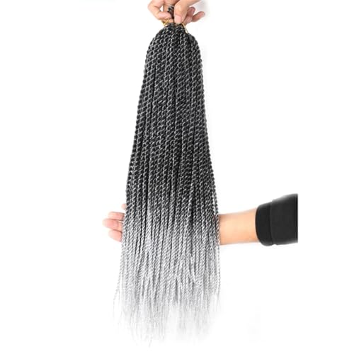 LYVQZPWLRFarbe gestalten, Frauen Twisted Hair Crochet Braids 30 Stränge Schwarz Braun Lila Crochet Braids for Frauen Synthetisches Flechten(6,14inches#1PcsLot) von LYVQZPWLR