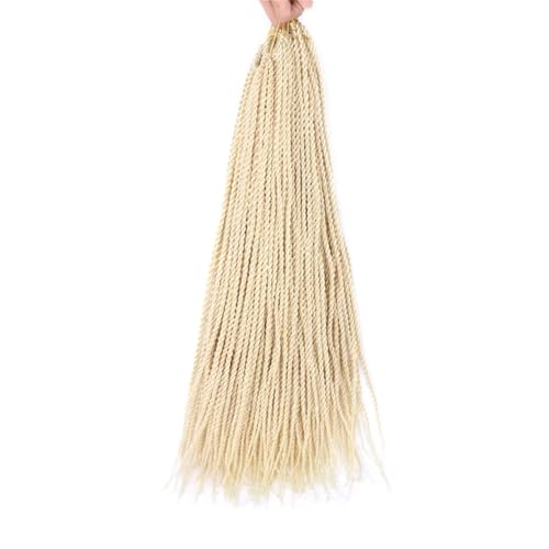 LYVQZPWLRFarbe gestalten, Frauen Twisted Hair Crochet Braids 30 Stränge Schwarz Braun Lila Crochet Braids for Frauen Synthetisches Flechten(613,22inches#1PcsLot) von LYVQZPWLR