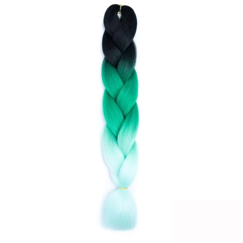 LYVQZPWLRFarbe gestalten, Haare for Zöpfe Synthetisches Flechten Bunte Haarverlängerungen for Mädchen Zopfhaar for Häkelverlängerungen Flechthaar(C8) von LYVQZPWLR