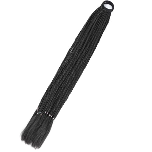 LYVQZPWLRFarbe gestalten, Synthetischer Farbverlauf Boxing Geflochtener Pferdeschwanz for Mädchen mit elastischen Haargummibändern Haarschmuck Perücke Stirnband Haarteil(1) von LYVQZPWLR