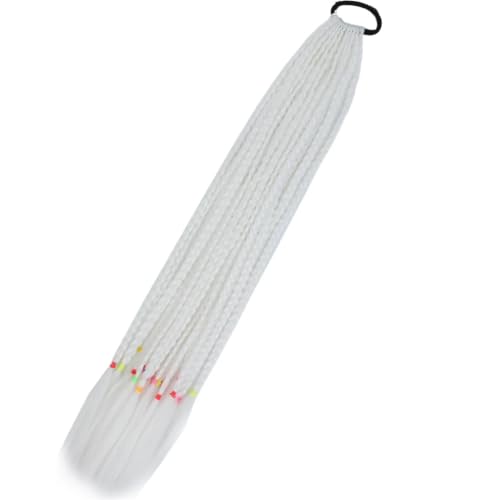 LYVQZPWLRFarbe gestalten, Synthetischer Farbverlauf Boxing Geflochtener Pferdeschwanz for Mädchen mit elastischen Haargummibändern Haarschmuck Perücke Stirnband Haarteil(60) von LYVQZPWLR