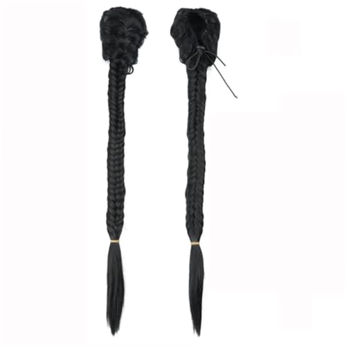 LYVQZPWLRFarbe gestalten, Synthetisches Haar Geflochtener Fischschwanz Kordelzug Pferdeschwanz Clip In Haarverlängerung for Frauen Zopf Pferdeschwanz Schwanz Haarteil(SL66 1) von LYVQZPWLR