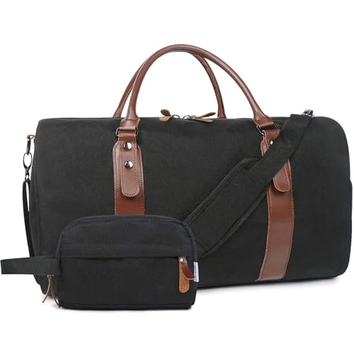 Herren Handtasche Große Kapazität Reisegepäck Reisetaschen Canvas Reisetaschen Wochenende Umhängetaschen Multifunktions Outdoor Reisetasche Für Reisen oder Fitness von LYXYGMV