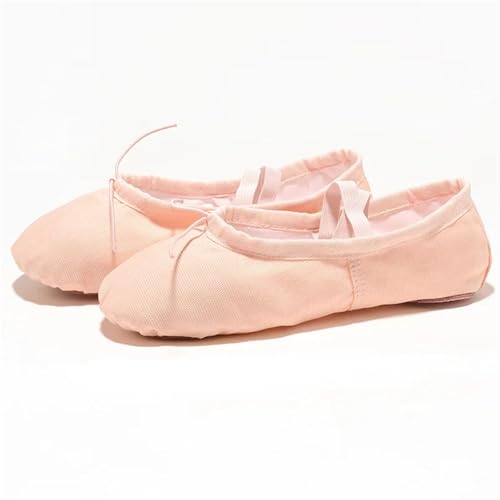 Stoffkopf Yoga Hausschuhe Lehrer Fitnessstudio Indoor Übung Canvas Ballett Tanzschuhe Kinder Mädchen Frau Für Tanztraining oder Auftritt(Color5,EU30(18.5cm)) von LYXYGMV