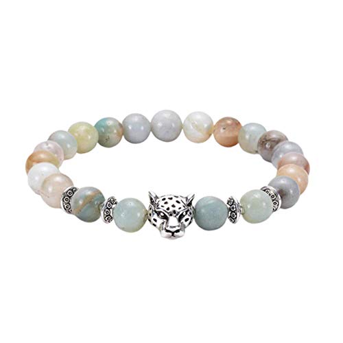 LYsng Stretch-Armband Stein Armband Yoga Perlen Armband Amazon Stein Armband Leopard Kopf Armband Eule Armband Buddha Kopf Armband Heilendes Armband 3 von LYsng