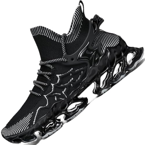 Sneakers für Herren, Blade-Schuhe, Tennis, Herren, Trailrunning, athletisch, modisch, Sport, Herren, schwarz, gelb, rot, Größe Basketball, Läufer, Joggen, Schwarz, 42.5 EU Sneakers für Herren, Blade-Schuhe, Tennis, Herren, Trailrunning, athletisch, modisch, Sport, Herren, schwarz, gelb, rot, Größe Basketball, Läufer, Joggen, Schwarz, 42.5 EU von LZDZN