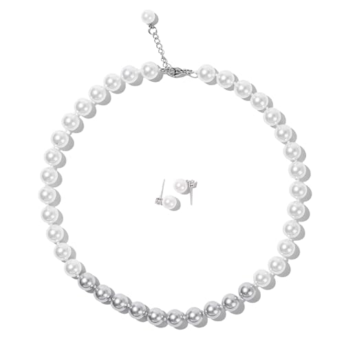LZMEI Schmuck-Set für Damen, handgeknüpfte Glasperlen, Halskette, Ohrringe, verschiedene Farben, 02, 16inch, Glas, Kein edelstein LZMEI Schmuck-Set für Damen, handgeknüpfte Glasperlen, Halskette, Ohrringe, verschiedene Farben, 02, 16inch, Glas, Kein edelstein von LZMEI