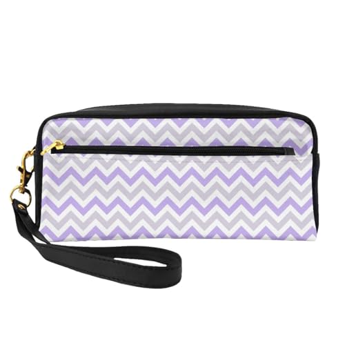 20 x 5,5 x 8,5 cm Make-up-Tasche, abstrakte grün-blaue Kulturbeutel für Damen und Herren, Einfache, bunte Streifen, Einheitsgröße 20 x 5,5 x 8,5 cm Make-up-Tasche, abstrakte grün-blaue Kulturbeutel für Damen und Herren, Einfache, bunte Streifen, Einheitsgröße von LZNJZ