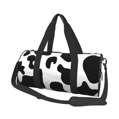 45 x 23 x 23 cm Sportbeutel Schwarz Cartoon Einfache Kuh Turnbeutel für Damen und Herren, Schwarze Cartoon-Kuh, Einheitsgröße 45 x 23 x 23 cm Sportbeutel Schwarz Cartoon Einfache Kuh Turnbeutel für Damen und Herren, Schwarze Cartoon-Kuh, Einheitsgröße von LZNJZ