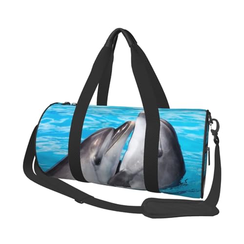 45x23x23cm Sportbeutel Cartoon Seetang Seal Turnbeutel für Damen und Herren, Wasserspielender Delfin, Einheitsgröße 45x23x23cm Sportbeutel Cartoon Seetang Seal Turnbeutel für Damen und Herren, Wasserspielender Delfin, Einheitsgröße von LZNJZ