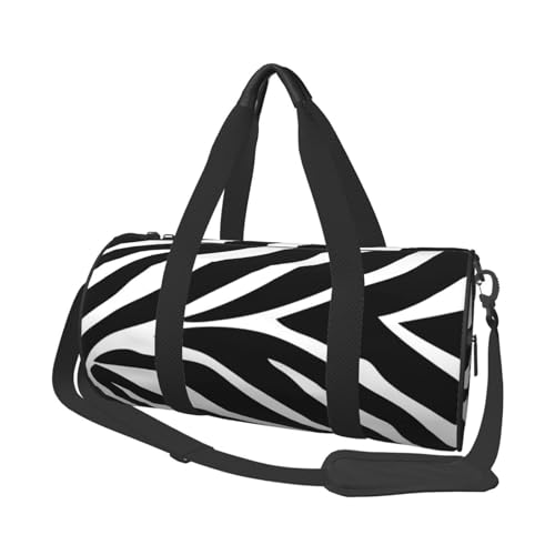 45x23x23cm Sportbeutel Schwarz Cartoon Kuh Turnbeutel für Damen und Herren, Schwarzes Cartoon-Zebra, Einheitsgröße 45x23x23cm Sportbeutel Schwarz Cartoon Kuh Turnbeutel für Damen und Herren, Schwarzes Cartoon-Zebra, Einheitsgröße von LZNJZ