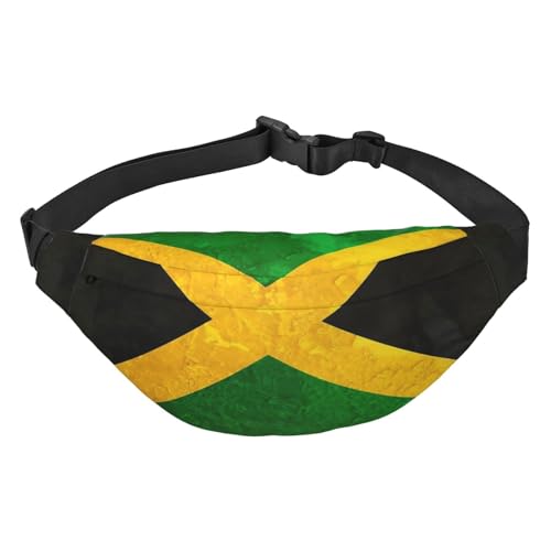 Bauchtasche für Damen und Herren, mit verstellbarem Gürtel, venezolanische Flagge, Bauchtasche für den täglichen Gebrauch, Reisen oder Spaziergänge mit dem Hund, Jamaikanische Flagge, Einheitsgröße von LZNJZ