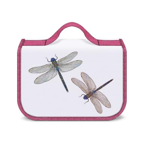 Tragbare Make-up-Tasche, Kulturbeutel für Damen und Herren, Libelle fliegt Tragbare Make-up-Tasche, Kulturbeutel für Damen und Herren, Libelle fliegt von LZNJZ