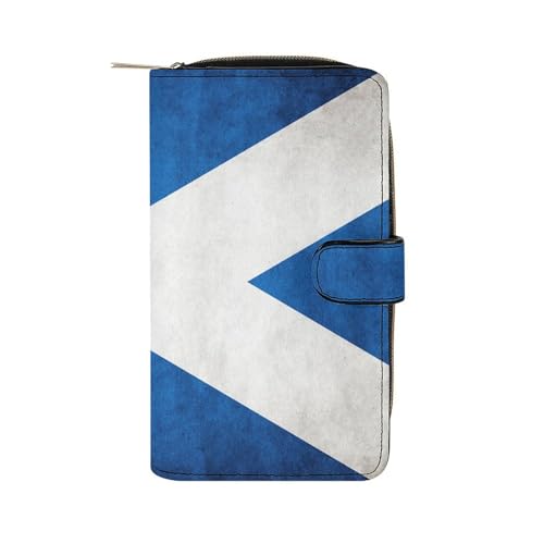 LZNJZ Geldbörse aus PU-Leder, Geldbörsen für Damen Schottische Flagge Geldbörse, 19.7x11x3.5 cm LZNJZ Geldbörse aus PU-Leder, Geldbörsen für Damen Schottische Flagge Geldbörse, 19.7x11x3.5 cm von LZNJZ