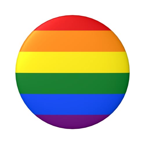 Leichte runde Abzeichen, bunte, einfache Regenbogen-Anstecknadeln, 6 cm (Diameter) von LZNJZ