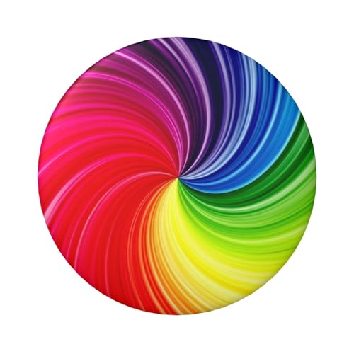 Leichte runde Abzeichen, bunte, einfache Wirbelnadeln, 6 cm (Diameter) von LZNJZ