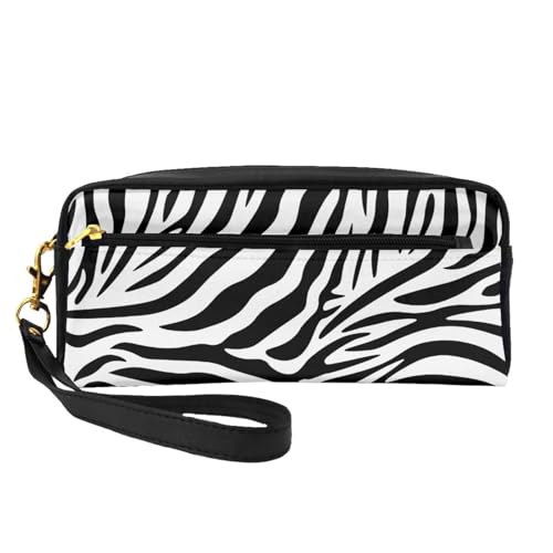 20 x 5,5 x 8,5 cm Make-up-Tasche, schwarz, schlichtes Zebramuster, Kulturbeutel für Damen und Herren, Schwarzes, schlichtes Zebramuster 20 x 5,5 x 8,5 cm Make-up-Tasche, schwarz, schlichtes Zebramuster, Kulturbeutel für Damen und Herren, Schwarzes, schlichtes Zebramuster von LZNJZ