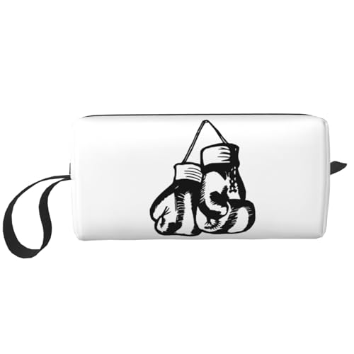 Tragbare Make-up-Tasche, einfache Boxhandschuhe, Kulturbeutel für Damen und Herren, Einfache Boxhandschuhe, 20 x 6 x 9 cm von LZNJZ