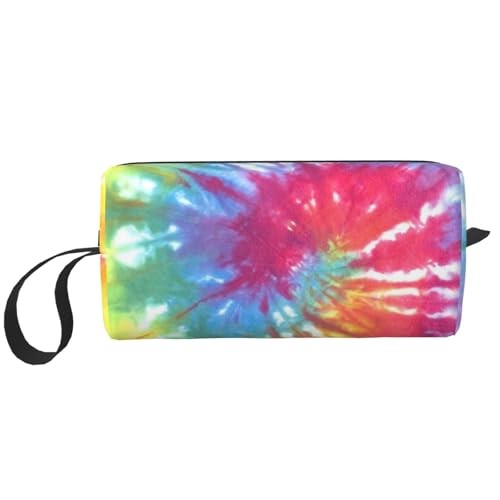 Tragbare Make-up-Tasche, mit Rosenüberzug, Totenkopf-Motiv, Kulturbeutel für Damen und Herren, Bunt gefärbt, 20 x 6 x 9 cm Tragbare Make-up-Tasche, mit Rosenüberzug, Totenkopf-Motiv, Kulturbeutel für Damen und Herren, Bunt gefärbt, 20 x 6 x 9 cm von LZNJZ