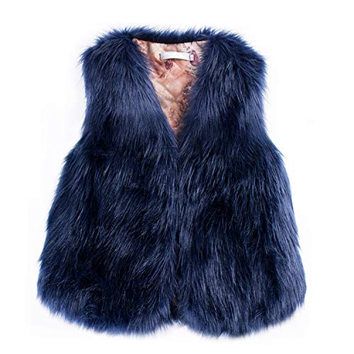 Fellweste Damen Schwarz - Pelzweste Damen Kunstpelz Jacke Kurz-Felljacke Warm PlüSchmantel, Kurzmantel Elegant Faux Fur Cardigan Kunstfell Winter Pelz-Weste Mantel Kunstpelz-Jacke Felljacke-Pelzjacke von LZPCarra