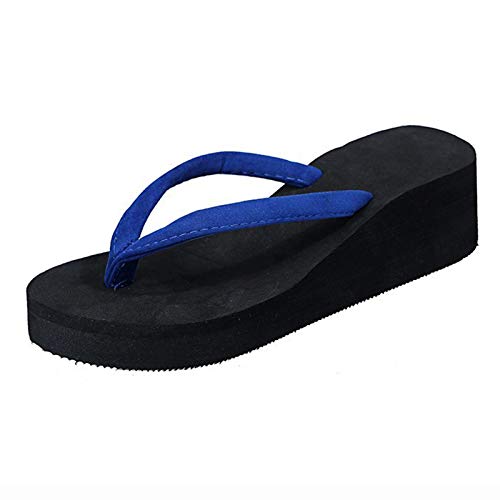 Flip Flops Damen Mit Fussbett - Damen Badeschuhe Bequem, Bequem Flip Flops Sommer Pantoletten Plateau Pantoffeln rutschfest Badelatschen Open Toe Flip Flops Weiche Sandalen Strandschuhe von LZPCarra