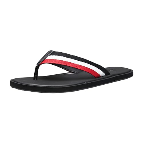 Flip Flops Herren 45 Wasserfest, Hausschuhe Herren Sommer Badelatschen Verschleißfest Pantoletten Bequeme Schlappen Slip On Slippers Casual Strandpantoffeln Weichen Sohle Sommerschuhe Duschschuhe von LZPCarra