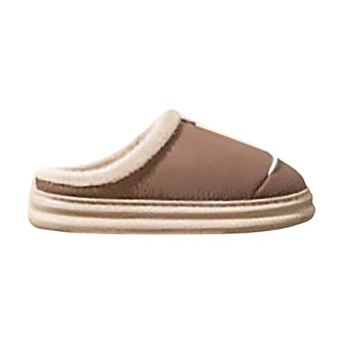 Hauspantoffeln Damen Plüsch Hausschlappen Weich Hausschuhe Damen Warm Winterschuhe Gefüttert Slipper Rutschfest Haushaltsschuhe Unisex Baumwollhausschuhe Bequem Heimschuhe Flach Schlupfschuhe von LZPCarra