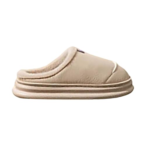 Hauspantoffeln Damen Plüsch Hausschlappen Weich Hausschuhe Damen Warm Winterschuhe Gefüttert Slipper Rutschfest Haushaltsschuhe Unisex Baumwollhausschuhe Bequem Heimschuhe Flach Schlupfschuhe von LZPCarra