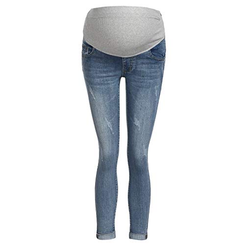 Jeanshosen Für Schwangere-Hosen Skinny-Umstandsjeans Lang Stretch-Umstandshose Jeans-Hose Schwangerschaft-Hosen Mit Gummibund Umstands-Jeans-Jeggins Jogginghose/Freizeithosen/Schwangerschaftshose von LZPCarra