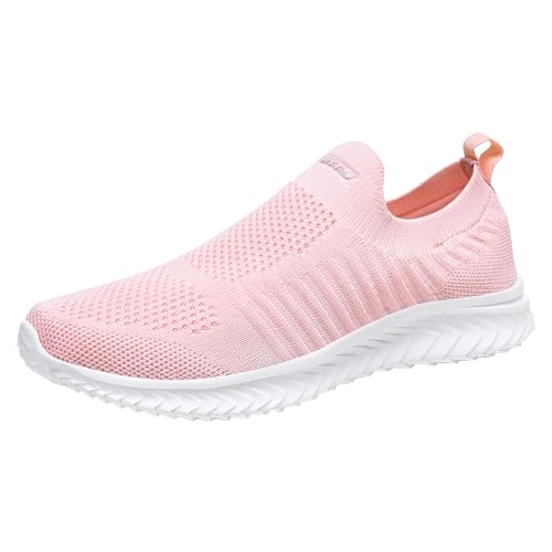 LZPCarra Atmungsaktive Sport-Freizeitschuhe für Damen, leichte Walk-Lauf-Sneaker Highheels Schuhe Damen Sexy 43 (Pink, 35) von LZPCarra