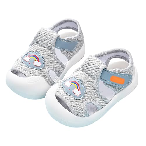 LZPCarra Baby-Lauflernschuhe für Damen und Herren, rutschfest, atmungsaktiv, für, 1–3, 6 Monate, Schuhe mit weicher Sohle, mehrere Farben optional Kinder Lauflernschuhe Winter (Grey, 6-9 Months) von LZPCarra