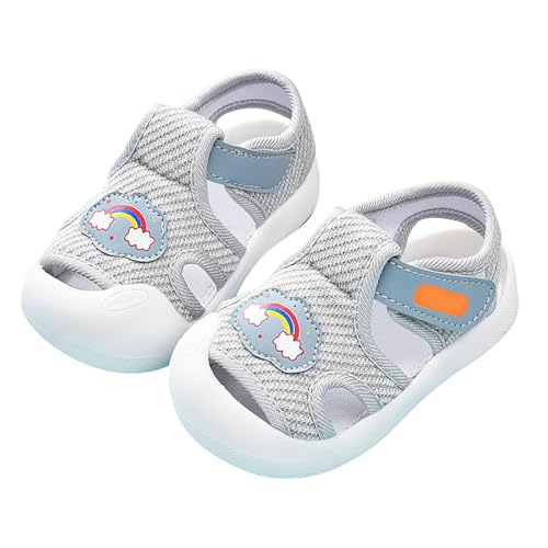 LZPCarra Baby-Lauflernschuhe für Damen und Herren, rutschfest, atmungsaktiv, für, 1–3, 6 Monate, Schuhe mit weicher Sohle, mehrere Farben optional Kinder Lauflernschuhe Winter (Grey, 9-12 Months) von LZPCarra