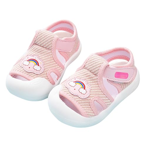 LZPCarra Baby-Lauflernschuhe für Damen und Herren, rutschfest, atmungsaktiv, für, 1–3, 6 Monate, Schuhe mit weicher Sohle, mehrere Farben optional Kinder Lauflernschuhe Winter (Pink, 9-12 Months) von LZPCarra