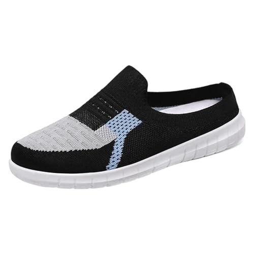 LZPCarra Damen Baotou No Rear Atmungsaktive Freizeitschuhe Hollow Out Mesh Hausschuhe Outdoor Schuhe Damen 39 Wasserdicht (Blue, 40) von LZPCarra