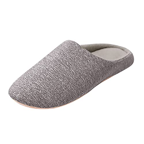 LZPCarra Hausschlappen Damen Weich Hausschuhe Damen Winter Filz Slipper Elegant Schlupfschuhe Warm Winterschuhe Rutschfest Haushaltsschuhe Bequem Hauspantoffeln Flach Baumwollhausschuhe von LZPCarra