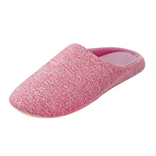 LZPCarra Hausschlappen Damen Weich Hausschuhe Damen Winter Filz Slipper Elegant Schlupfschuhe Warm Winterschuhe Rutschfest Haushaltsschuhe Bequem Hauspantoffeln Flach Baumwollhausschuhe von LZPCarra