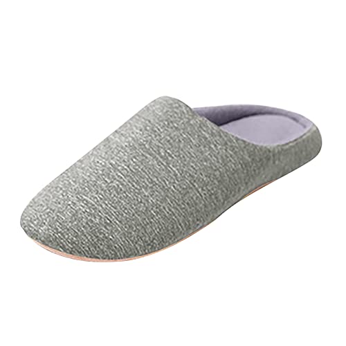 LZPCarra Hausschlappen Damen Weich Hausschuhe Damen Winter Filz Slipper Elegant Schlupfschuhe Warm Winterschuhe Rutschfest Haushaltsschuhe Bequem Hauspantoffeln Flach Baumwollhausschuhe von LZPCarra