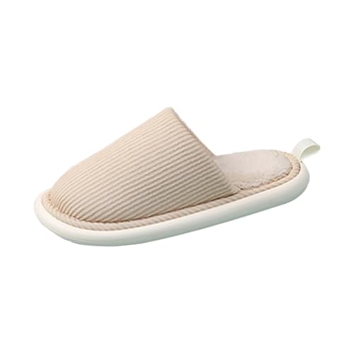 LZPCarra Hausschlappen Damen Weich Hausschuhe Winter Slipper Damen Elegant Hüttenschuhe Leicht Pantoffeln Rutschfest Winterschuhe Flach Haushaltsschuhe Bequem Hauspantoffeln Warm Hausschlappen von LZPCarra