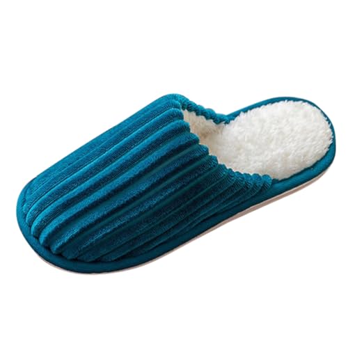LZPCarra Hausschuhe Damen Plüsch Hausschlappen Damen Flach Pinkslippers Elegant Haushaltsschuhe Rutschfest Winterschuhe Flauschig Schlupfschuhe Gefüttert Hauspantoffeln Indoor Heimschuhe von LZPCarra