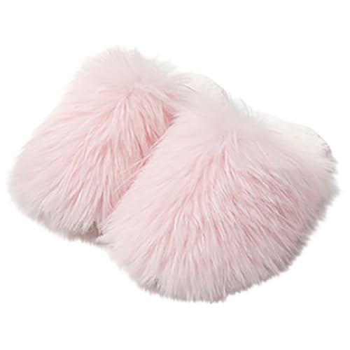 LZPCarra Hausschuhe Damen Plüsch Pink Winterschuhe Gefüttert Slipper Damen Elegant Hausschlappen Weich Haushaltsschuhe Rutschfest Schlupfschuhe Warm Heimschuhe Flauschig Hauspantoffeln von LZPCarra